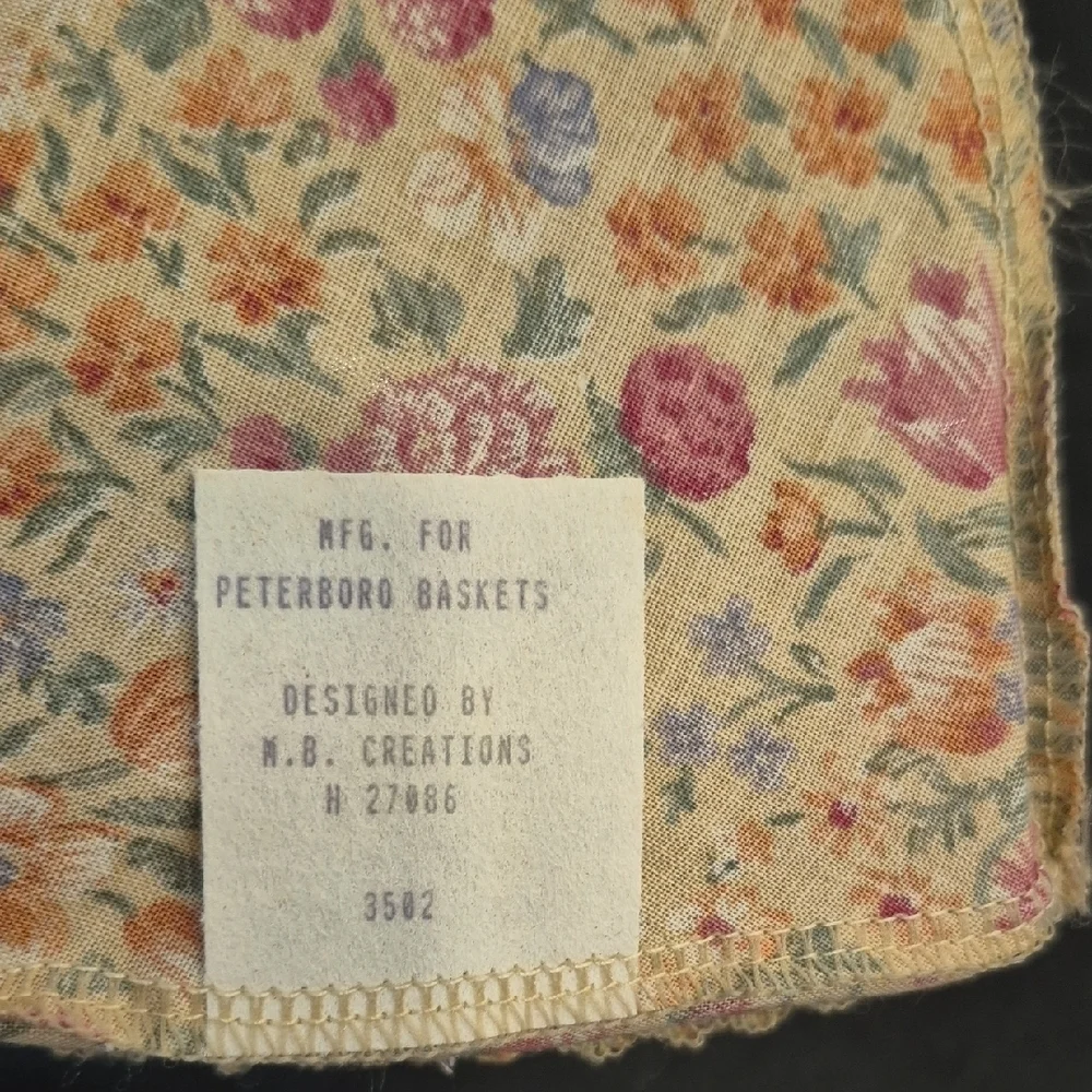 Peterboro Floral Heart Shaped Basket With Liner